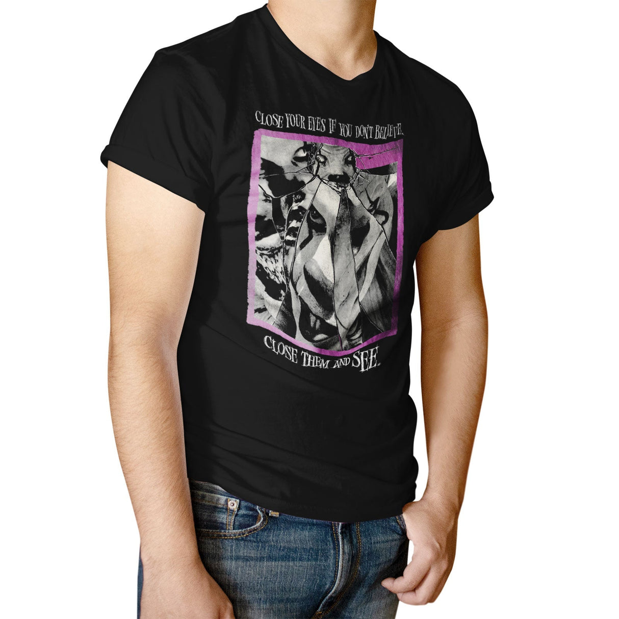IT - Pennywise - Close Your Eyes Mens T-Shirt