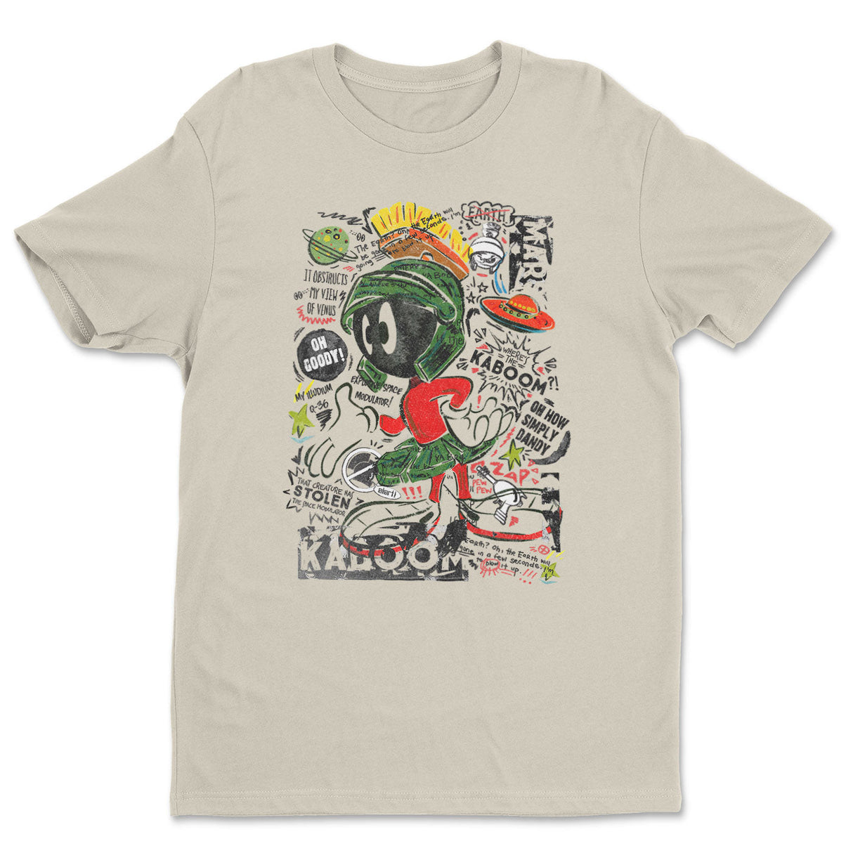 Looney Tunes - Marvin The Martian Mashup Mens T-Shirt