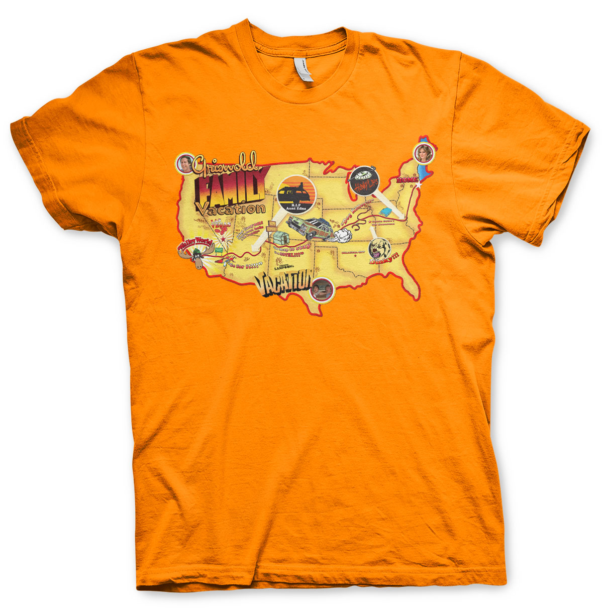 National Lampoon's Christmas Vacation - Lampoon's Vacation Roadmap Mens T-Shirt