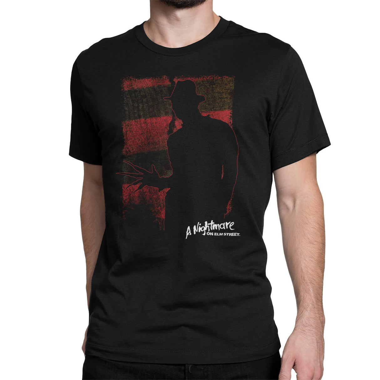 A Nightmare On Elm Street - Freddy Krueger Silhouette Mens T-Shirt