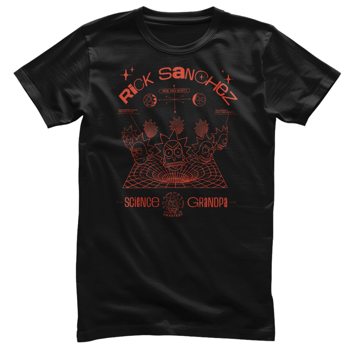 Rick and Morty - Rick Sanches Science Grandpa Mens T-Shirt