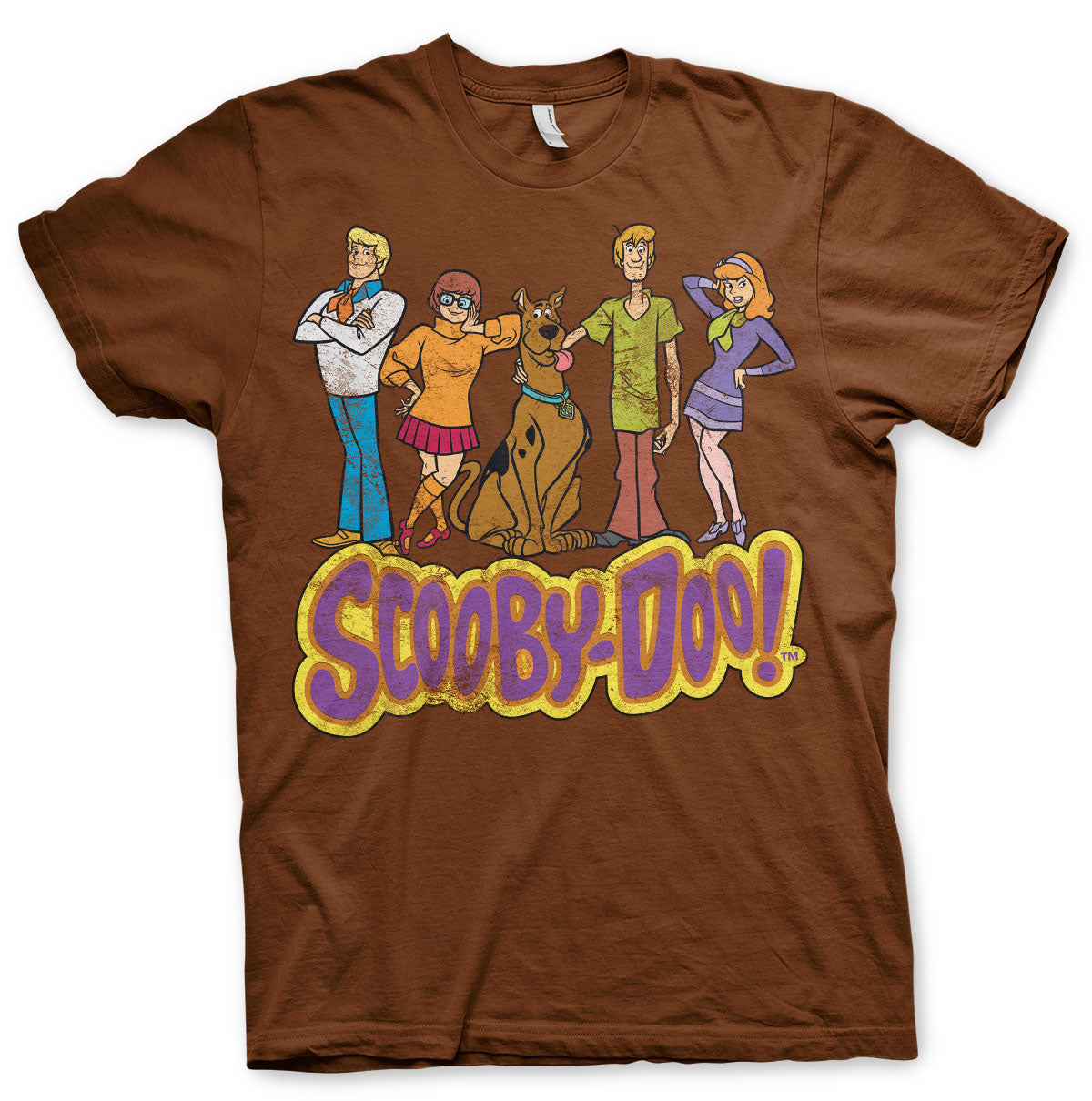 Scooby Doo - Team Scooby Doo Distressed Mens T-Shirt