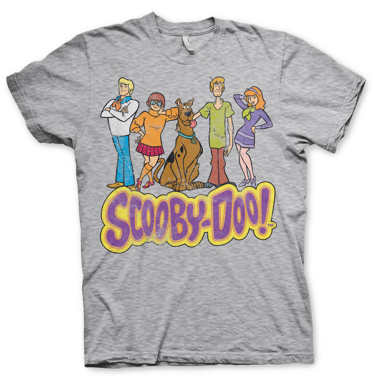 Scooby Doo - Team Scooby Doo Distressed Mens T-Shirt