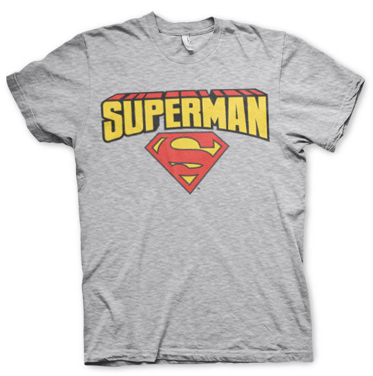 Superman - Blockletter Logo Mens T-Shirt