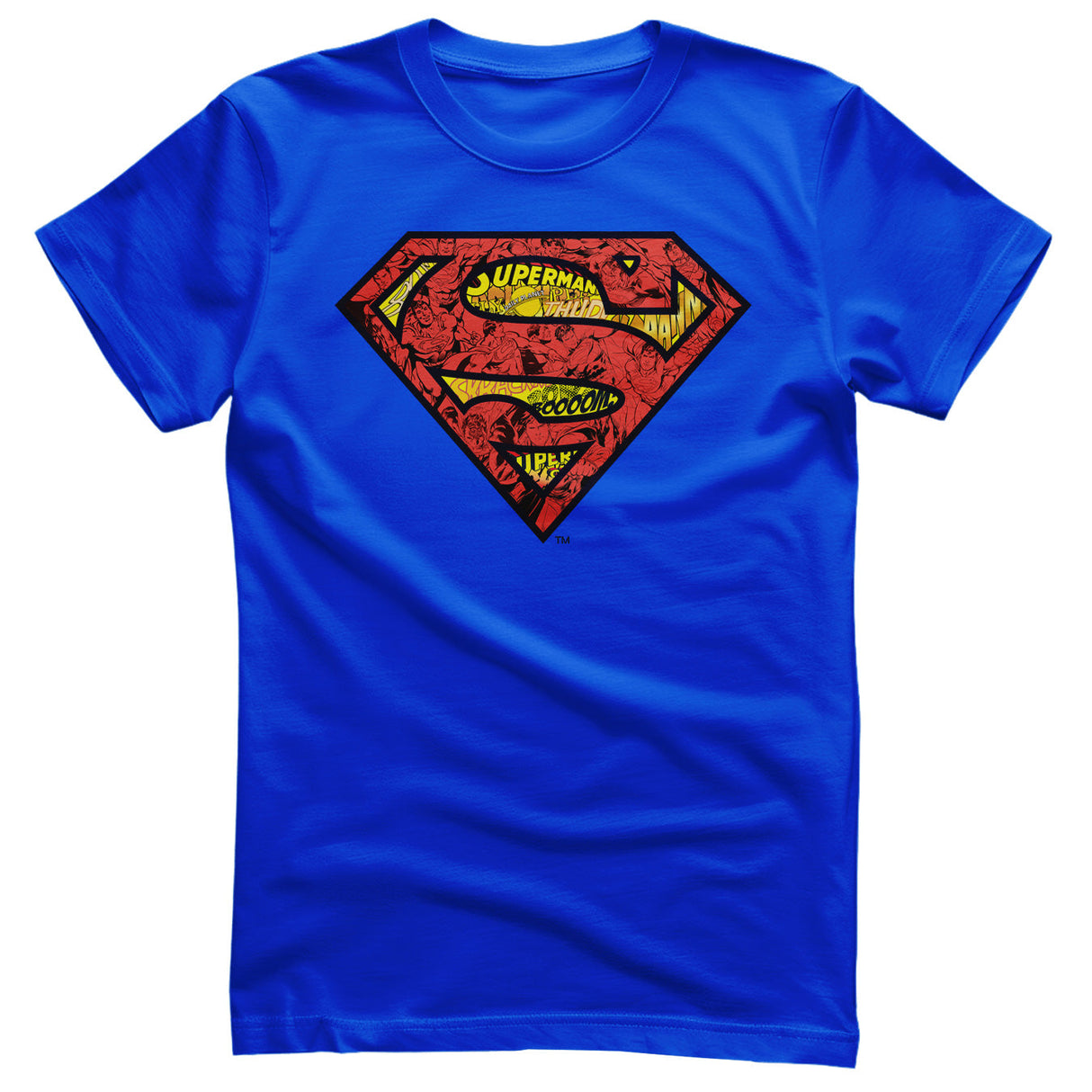 Superman - Mash-Up Shield Mens T-Shirt