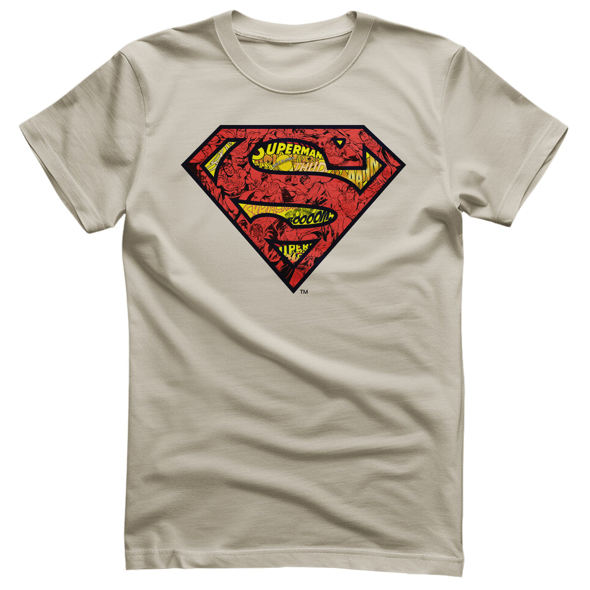 Superman - Mash-Up Shield Mens T-Shirt