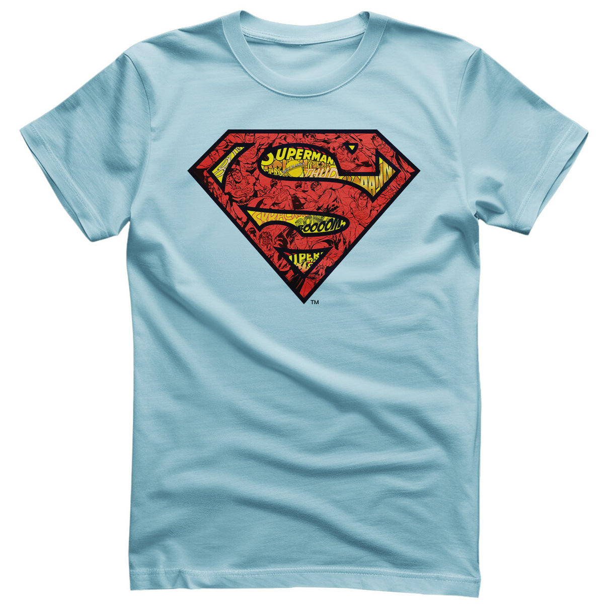 Superman - Mash-Up Shield Mens T-Shirt