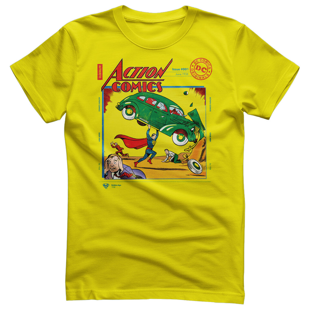 Superman - in Action Comics Issue 001 Mens T-Shirt