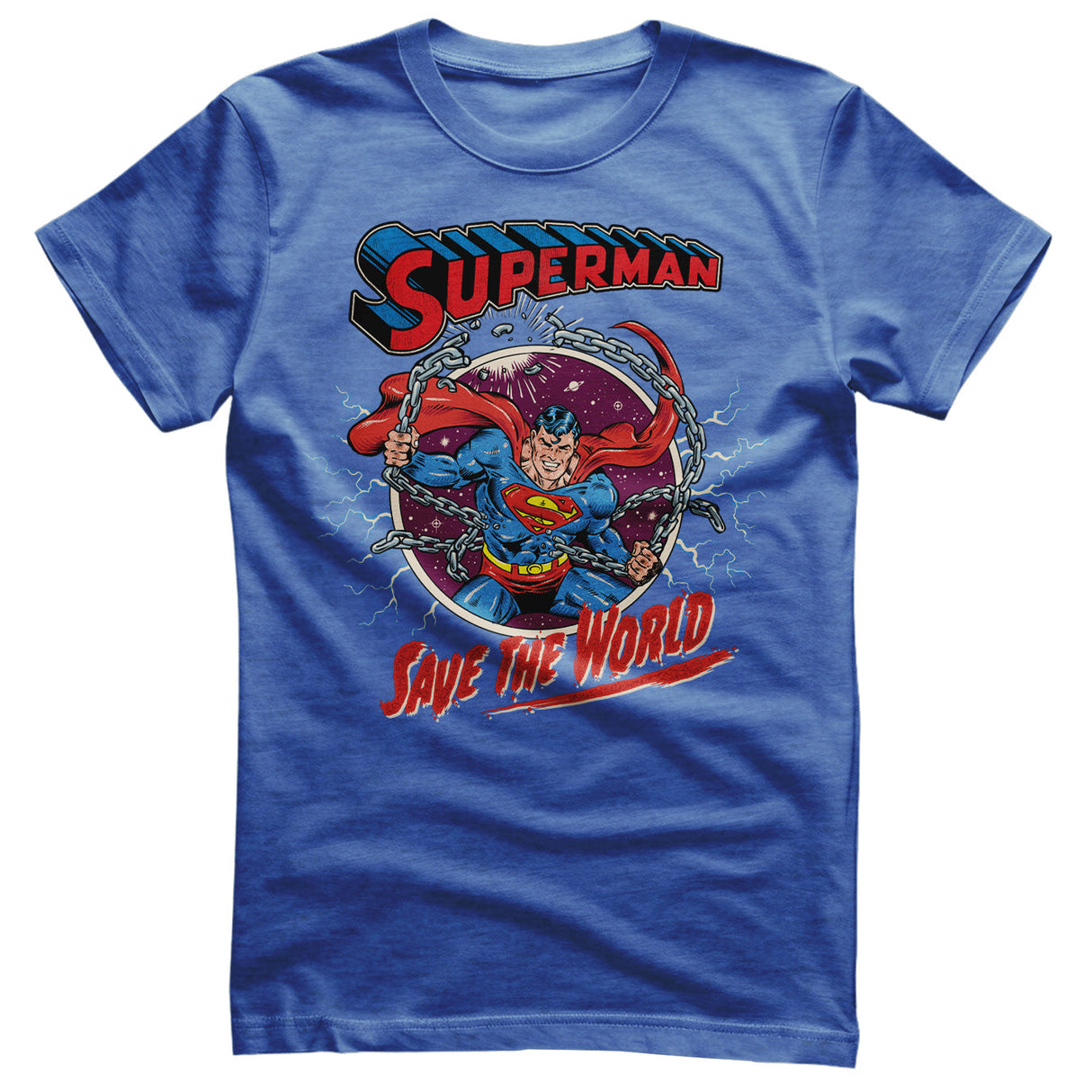 Superman - Save The World Mens T-Shirt