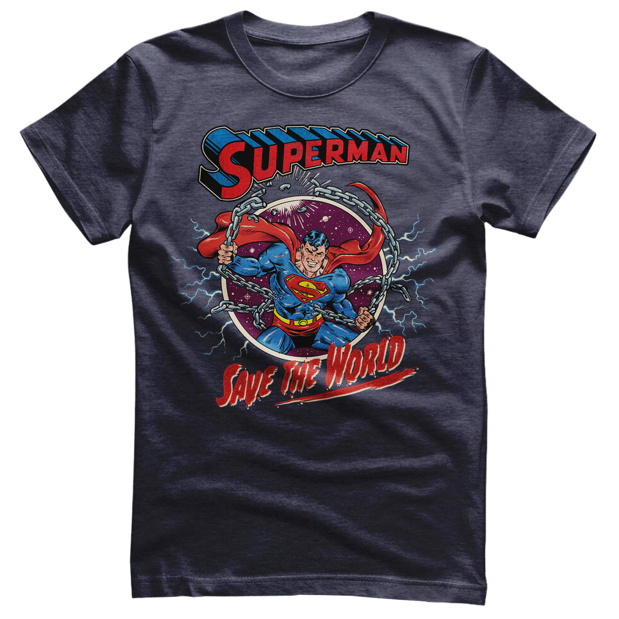 Superman - Save The World Mens T-Shirt