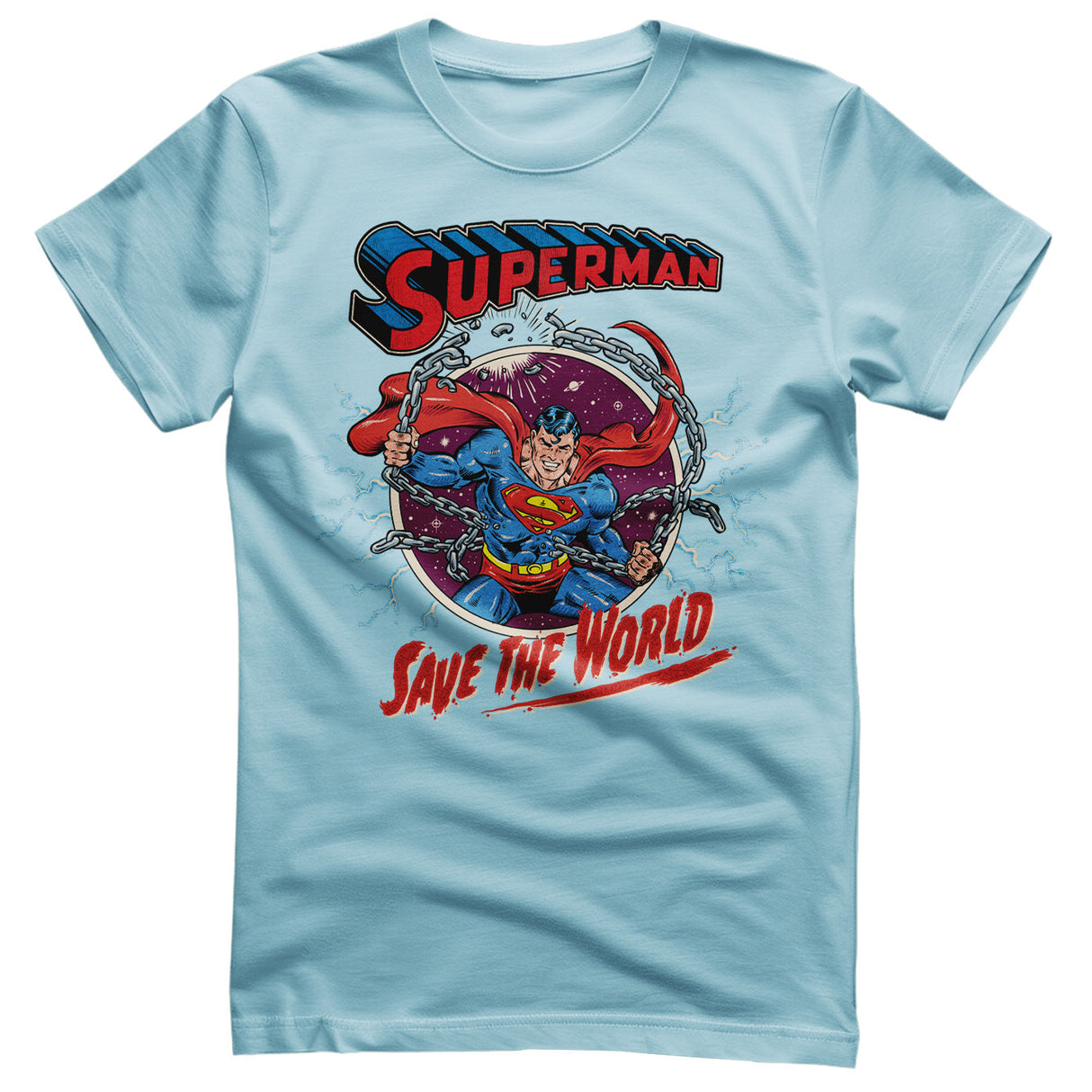 Superman - Save The World Mens T-Shirt