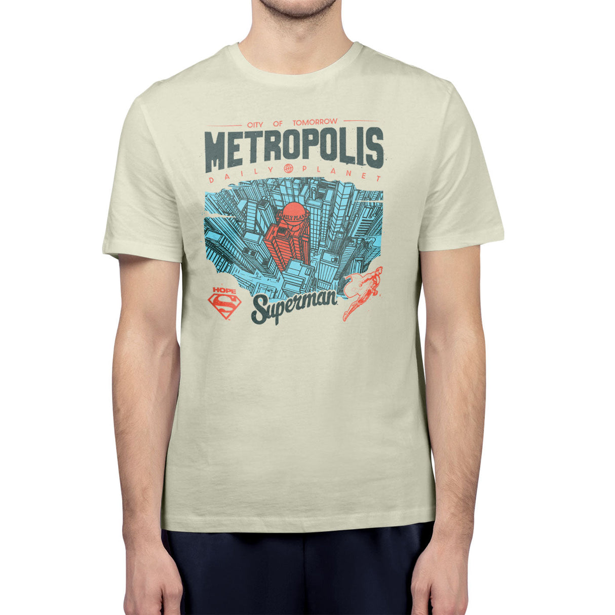 Superman - Metropolis - Daily Planet Mens T-Shirt