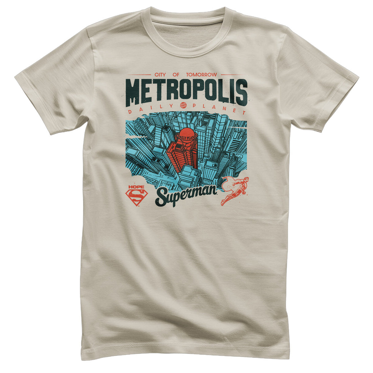 Superman - Metropolis - Daily Planet Mens T-Shirt