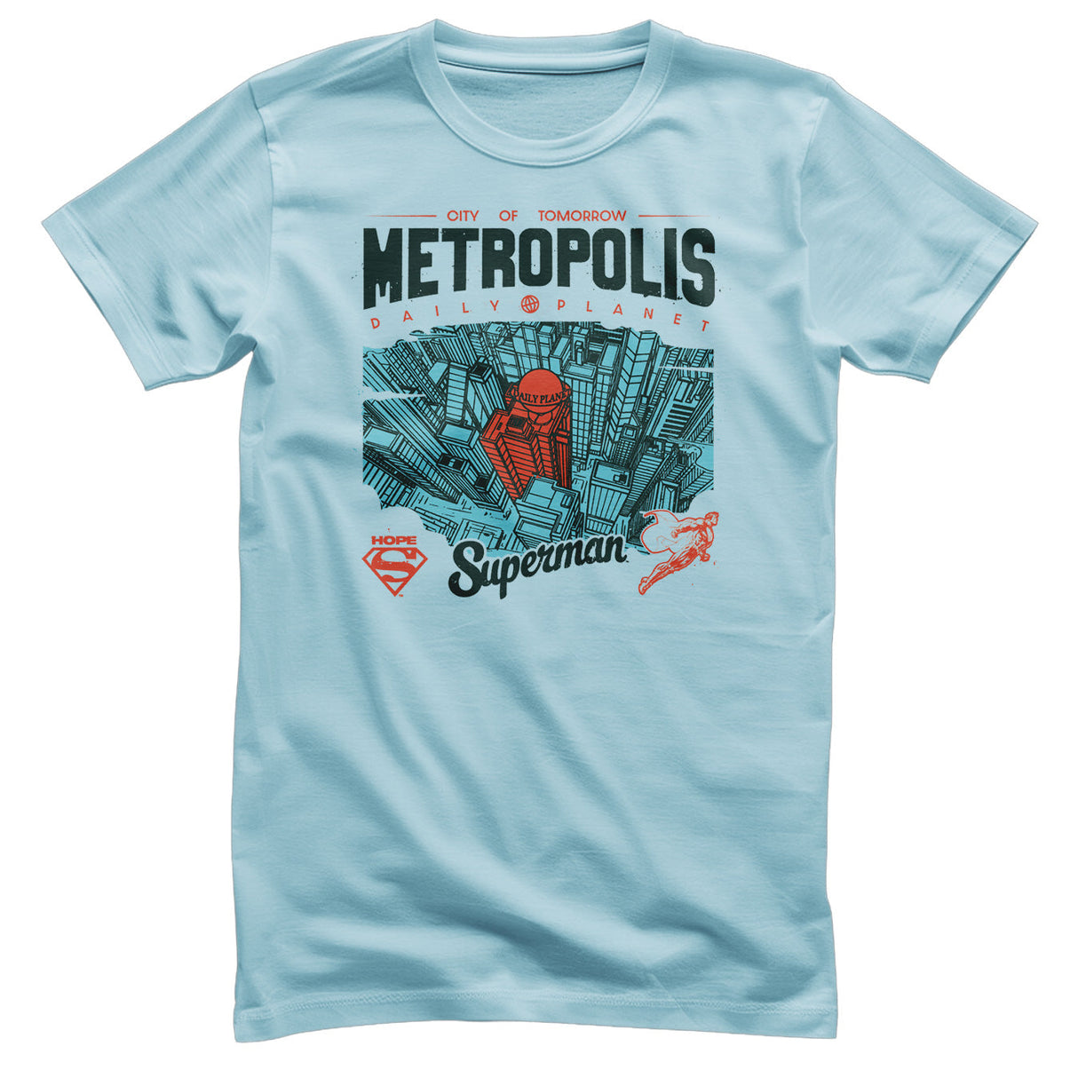 Superman - Metropolis - Daily Planet Mens T-Shirt