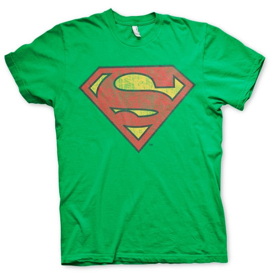 Superman - Washed Shield Mens T-Shirt