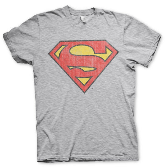 Superman - Washed Shield Mens T-Shirt