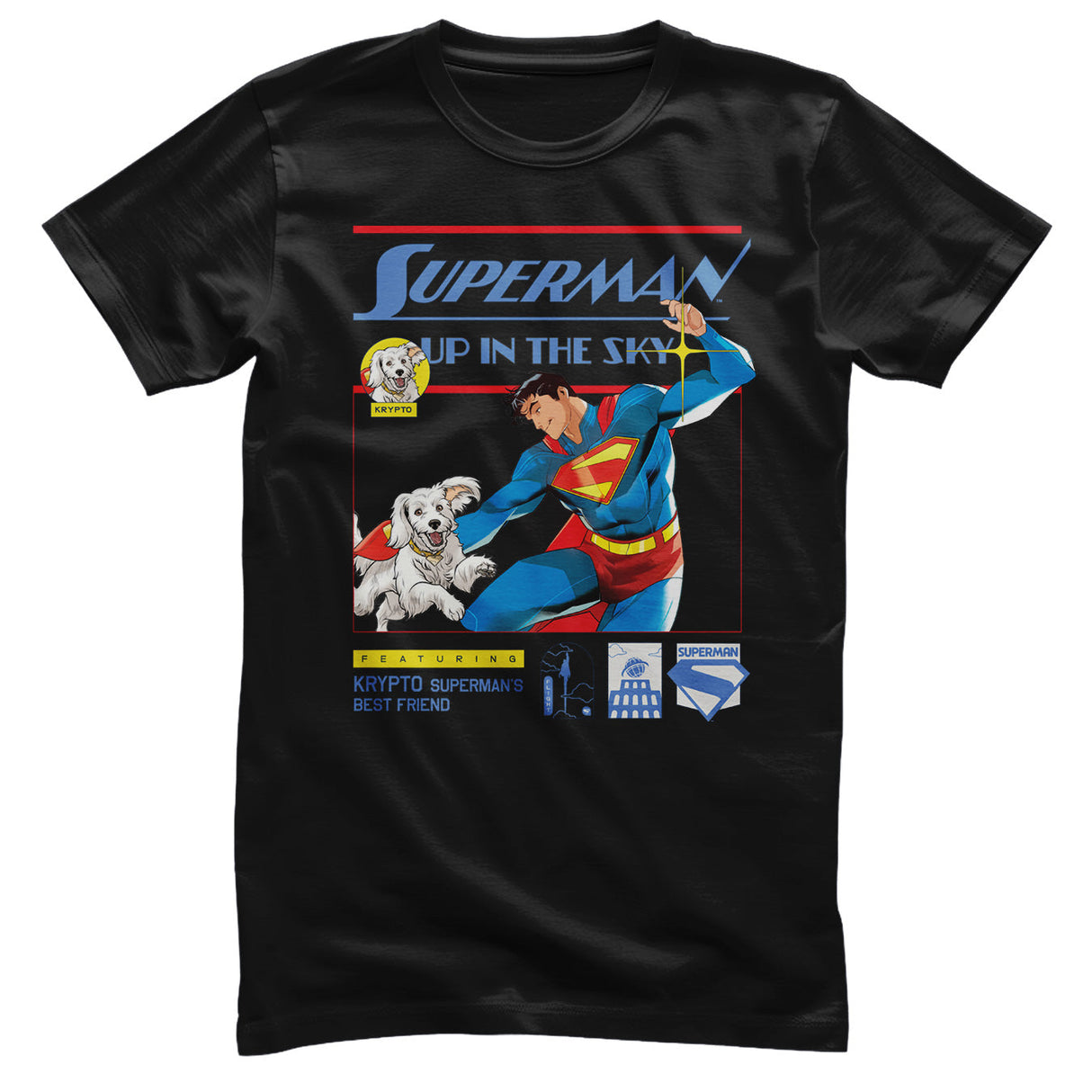 Superman - Up In The Sky Mens T-Shirt