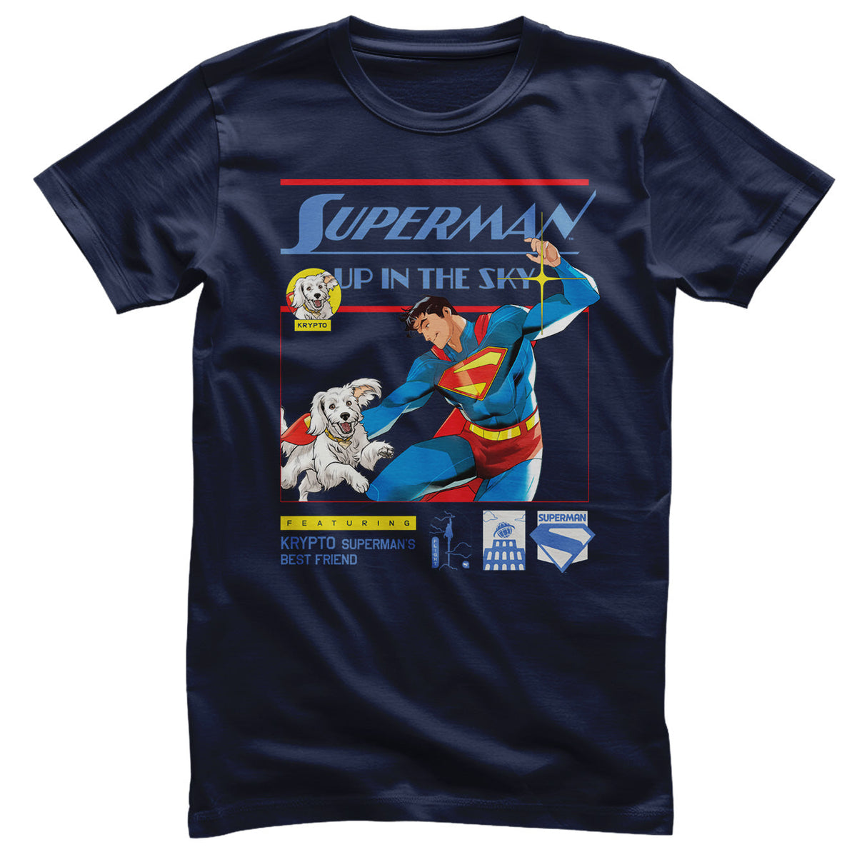 Superman - Up In The Sky Mens T-Shirt