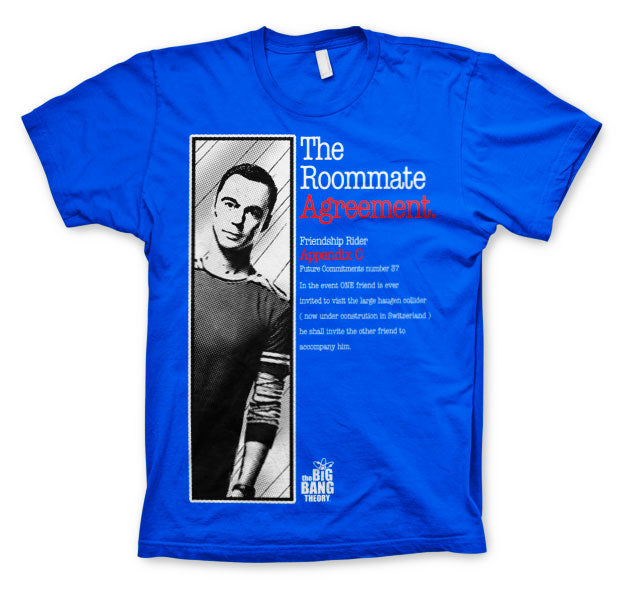 The Big Bang Theory - The Roommate Agreement Mens T-Shirt