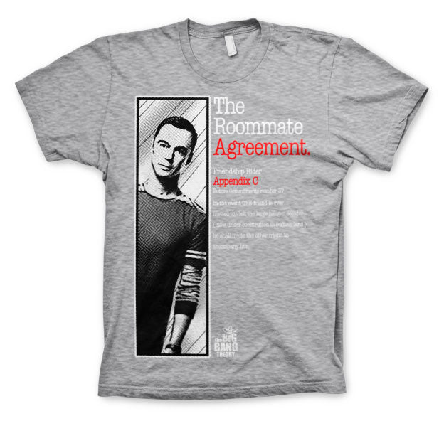 The Big Bang Theory - The Roommate Agreement Mens T-Shirt