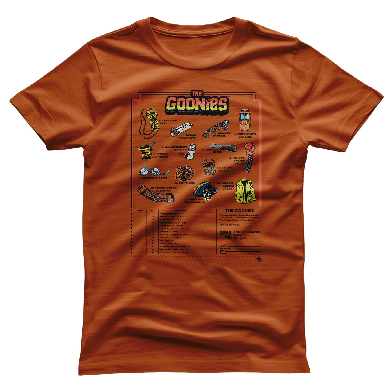 The Goonies - Accessories Mail Order Mens T-Shirt