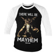 Gremlins - There Will Be Mayhem Baseball 3/4 Sleeve T-Shirt