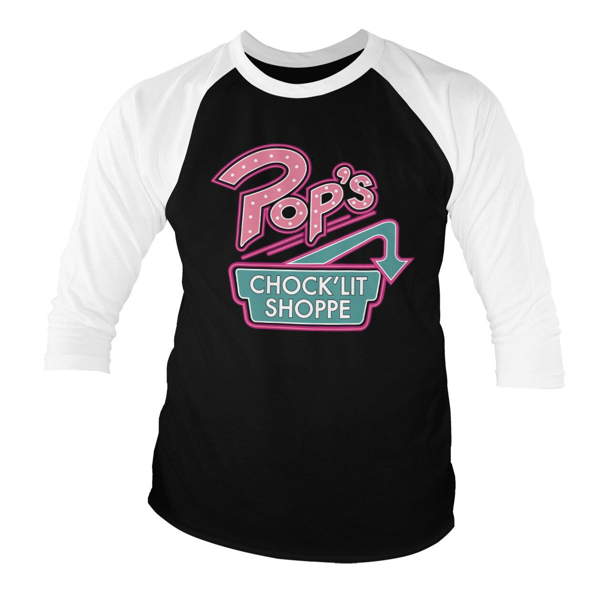 Riverdale - Pop's Chock'Lit Shoppe Baseball 3/4 Sleeve T-Shirt