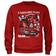 A Christmas Story icons Sweatshirt showcasing icons design