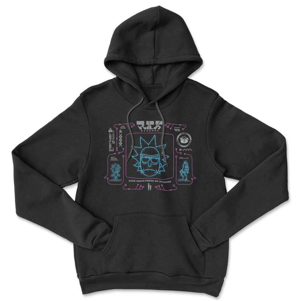 Rick and Morty - Rick Sanches - Rise Above Focus On Science Hoodie