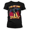Batman - I Do My Own Stunts Girly Tee showcasing - I Do My Own Stunts design