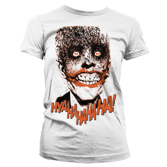 Joker - HyaHaHaHa Girly T-Shirt showcasing Joker - HyaHaHaHa Girly design