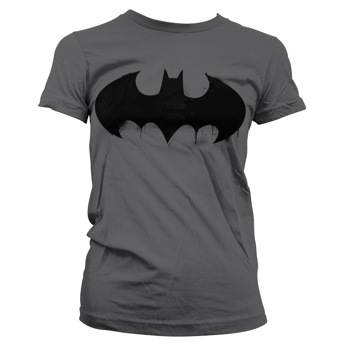 Batman Inked Logo Girly Tee showcasing Inked Logo design