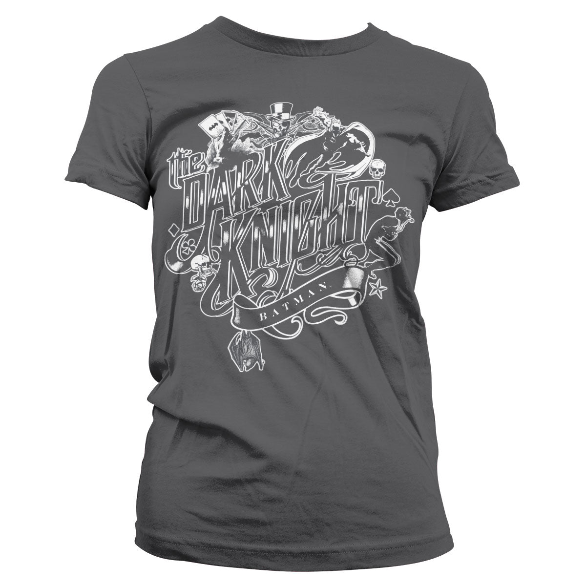 Inked Dark Knight Girly Tee showcasing Inked Dark Knight design