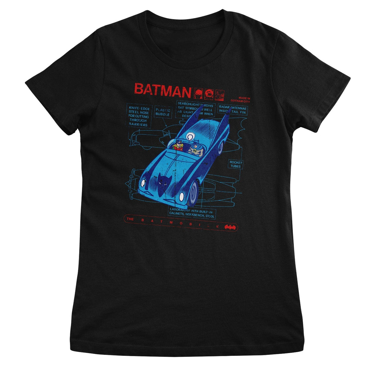 Batman - Retro Batmobile Women T-Shirt
