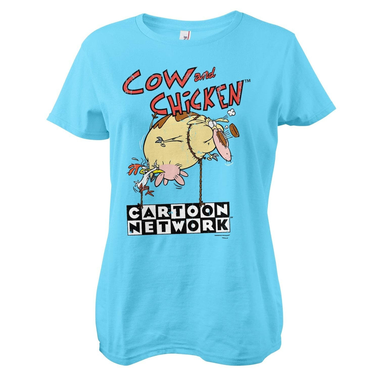 Cow and Chicken - Balloon Women T-Shirt