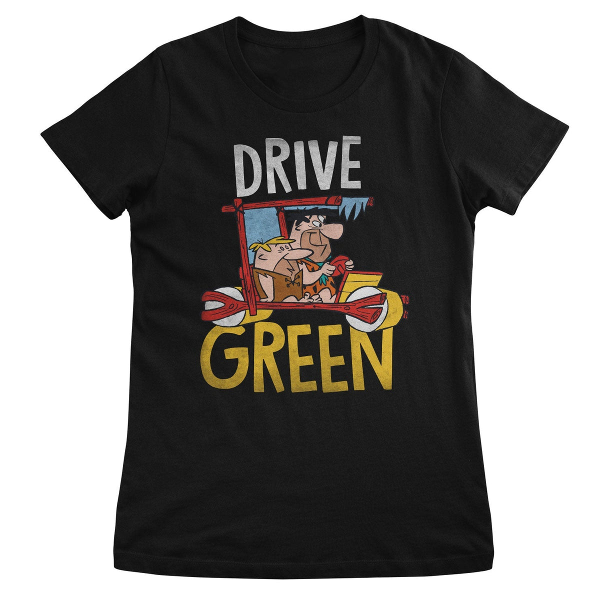 The Flintstones - Drive Green Women T-Shirt