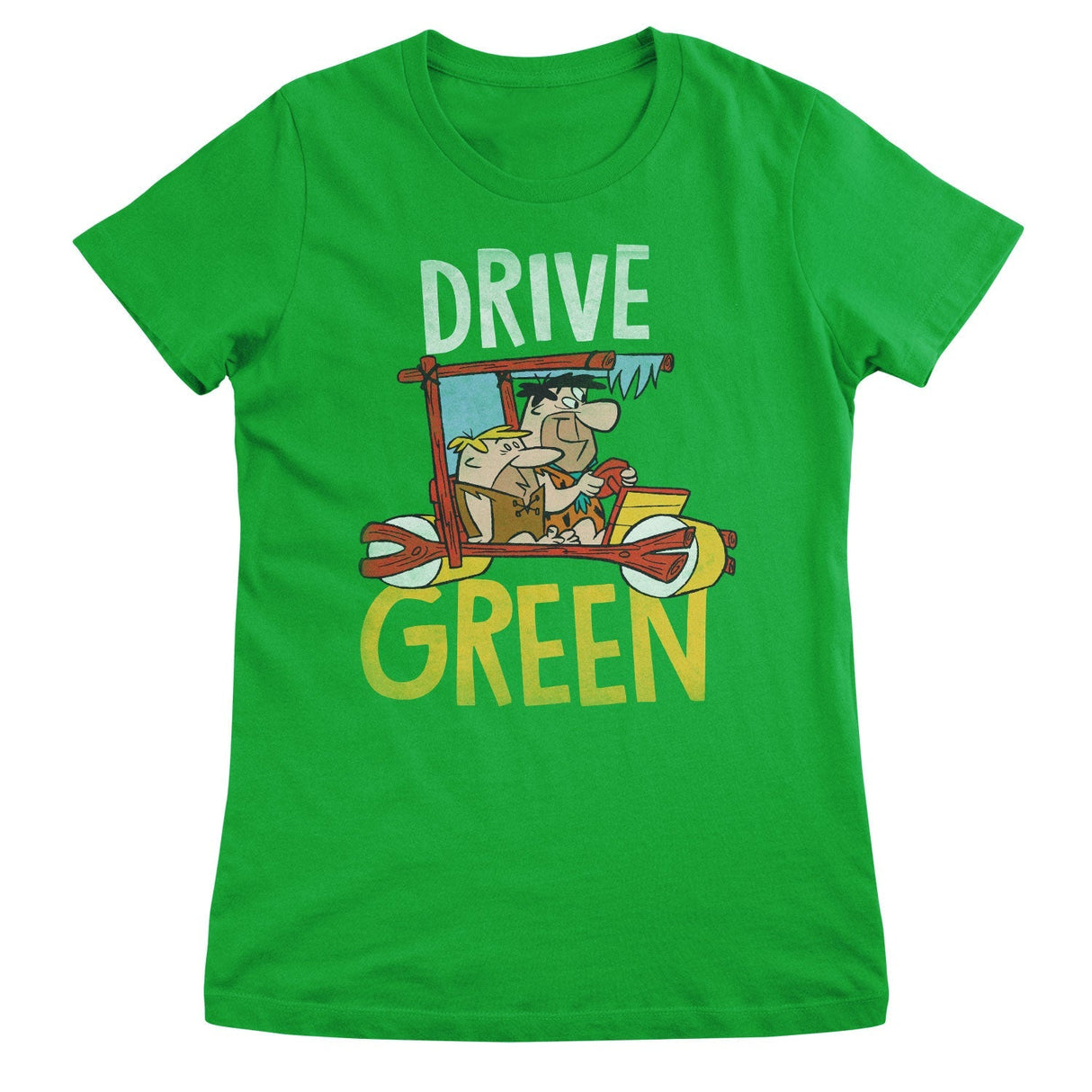 The Flintstones - Drive Green Women T-Shirt