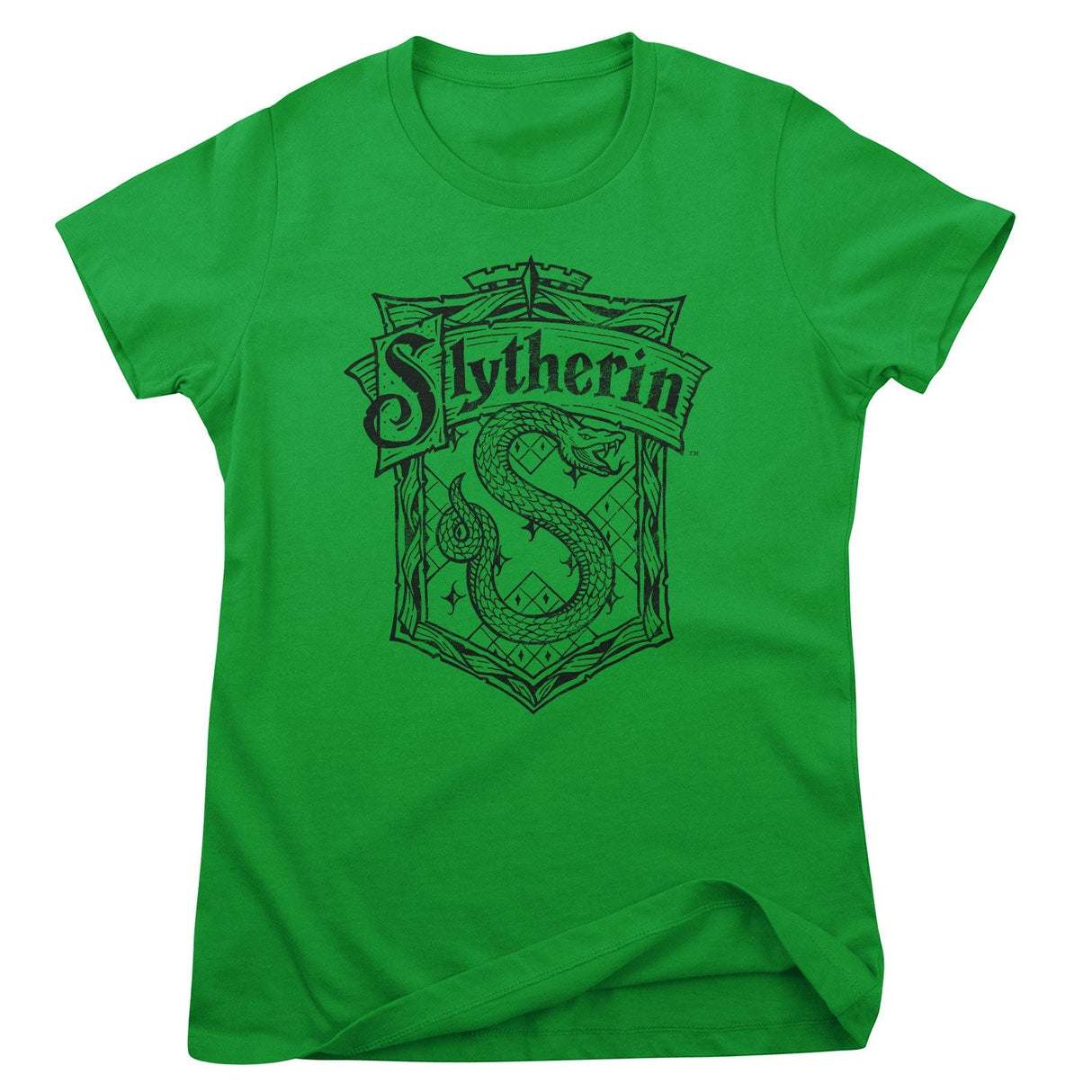 Harry Potter - Slytherin Washed Crest Women T-Shirt