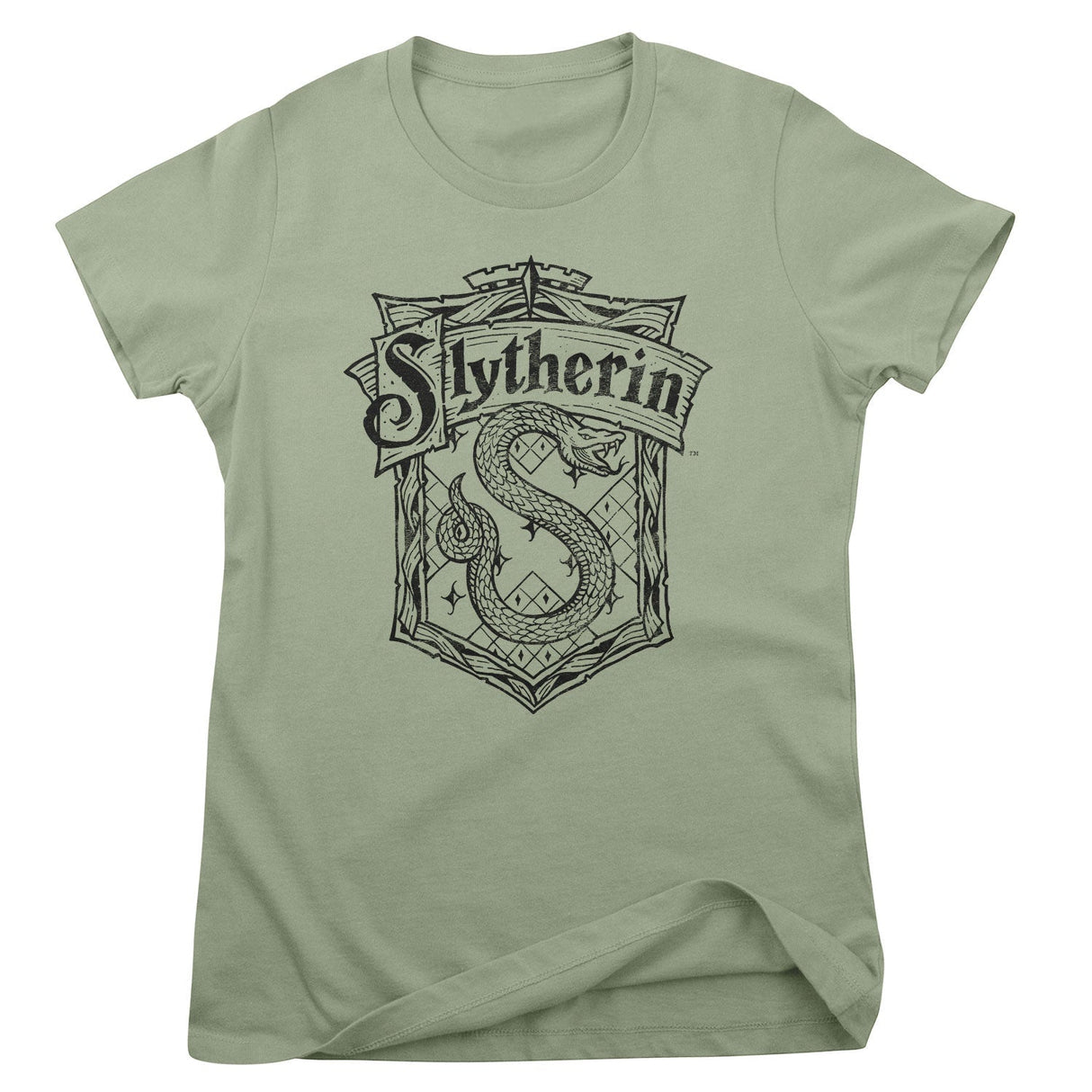 Harry Potter - Slytherin Washed Crest Women T-Shirt