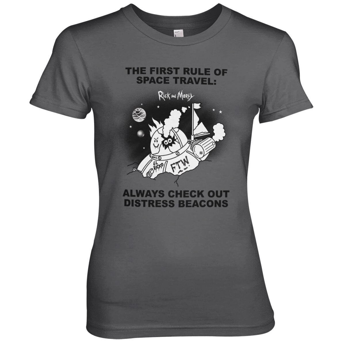 Rick and Morty - Distressed Beacons Women T-Shirt