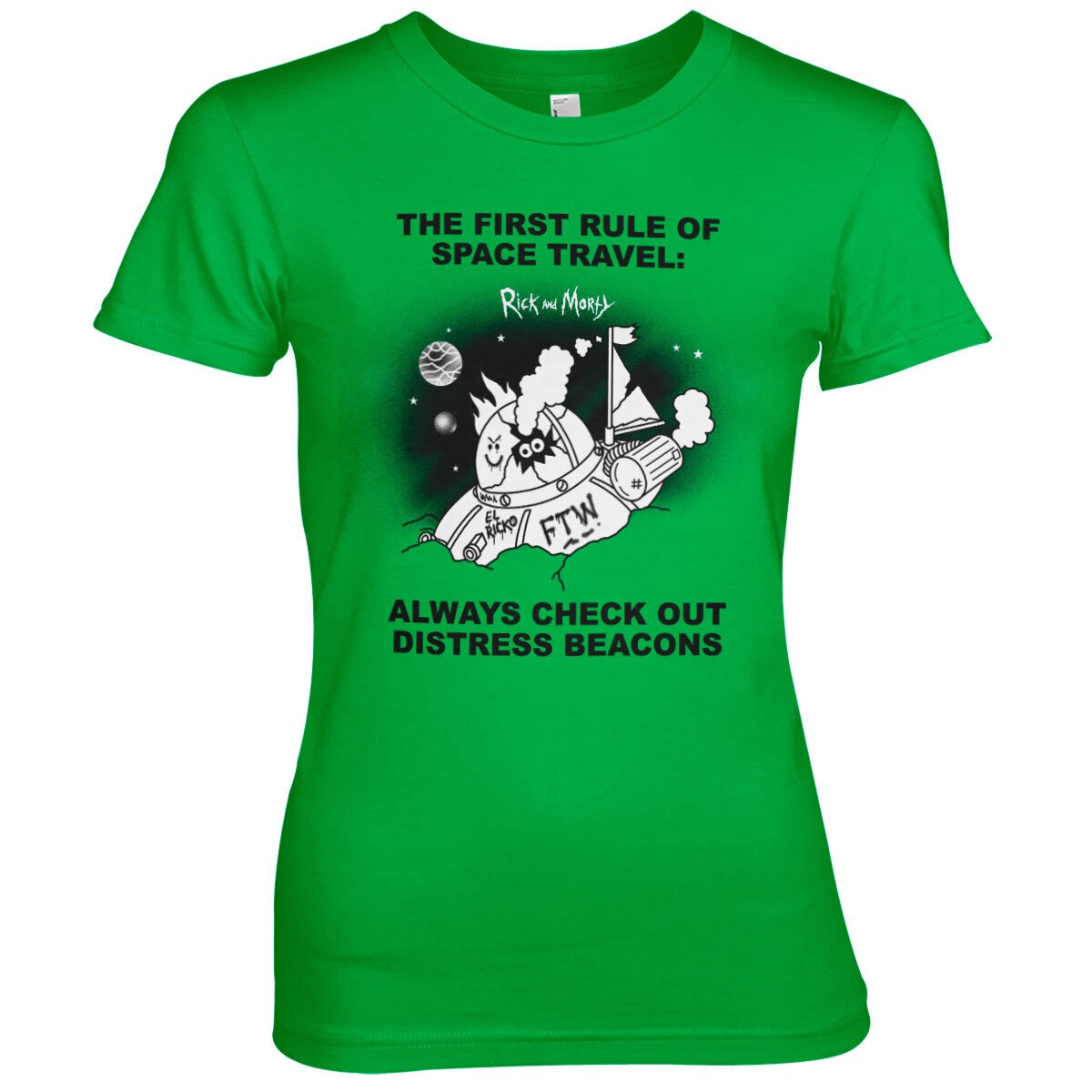 Rick and Morty - Distressed Beacons Women T-Shirt