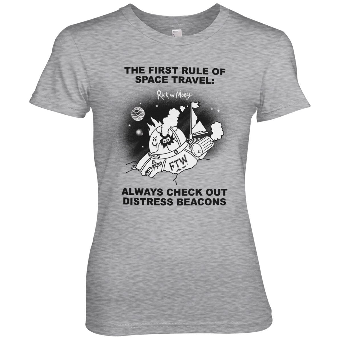 Rick and Morty - Distressed Beacons Women T-Shirt