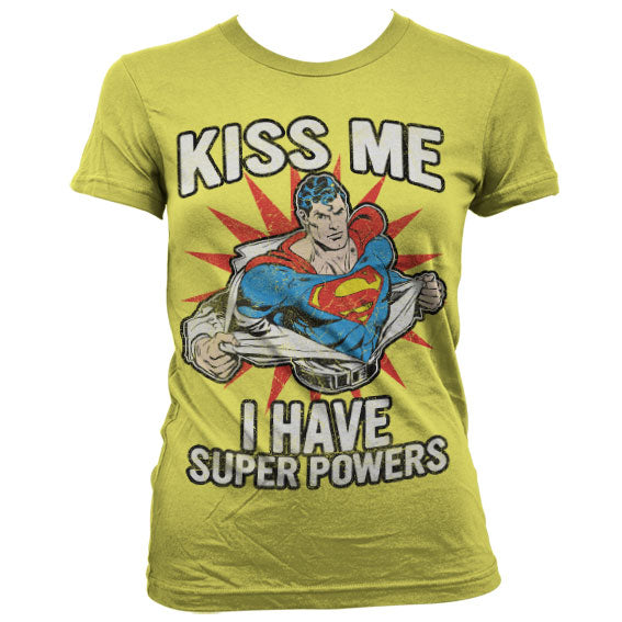 Superman - Kiss Me - I Have Super Powers Women T-Shirt