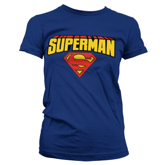 Superman - Blockletter Logo Women T-Shirt
