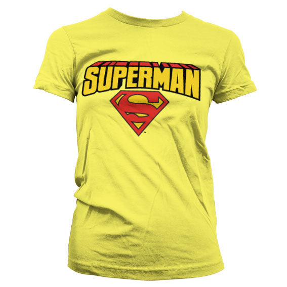 Superman - Blockletter Logo Women T-Shirt