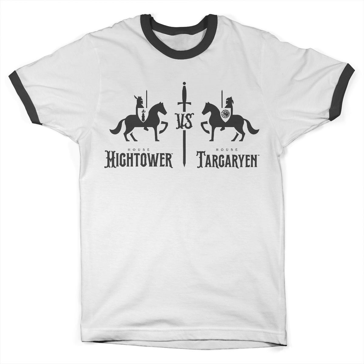 House of the Dragon - Hightower VS Targaryen Ringer Mens T-Shirt