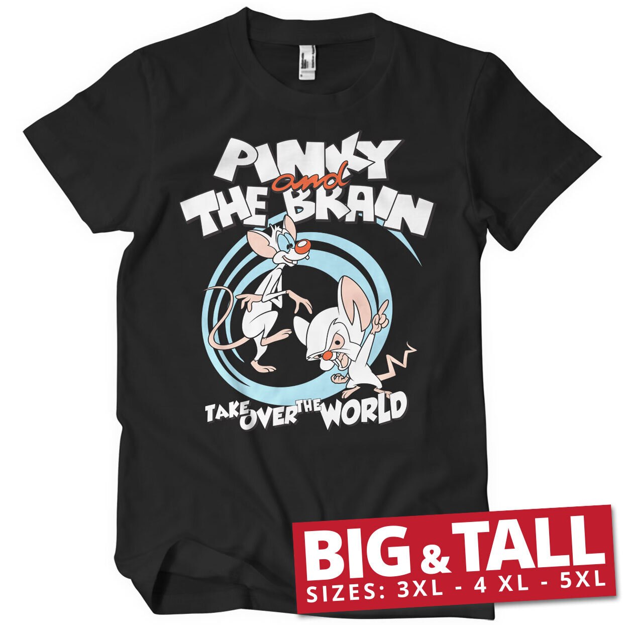 Pinky and The Brain - Take Over The World Mens T-Shirt