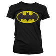 Batman Distressed Logo Girly T-Shirt showcasing Distressed Logo Girly design