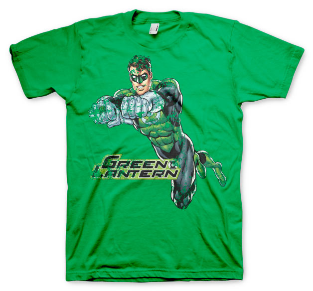 Green Lantern - Distressed Mens T-Shirt