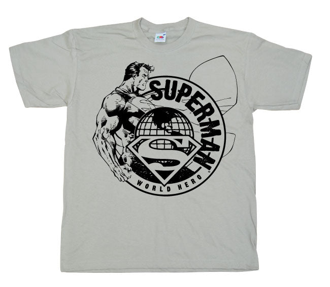Superman - World Hero Sketch Mens T-Shirt